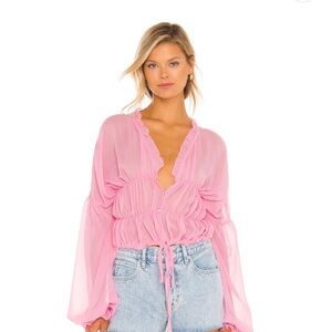 SNDYS Ruffle Blouse TAGS ON
